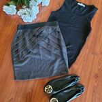 None Gray Fitted Mini Skirt Small Photo 1