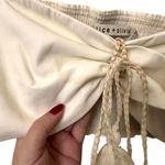 Alice + Olivia  Livia Faux Leather Halter Top White Sz 2 Photo 3