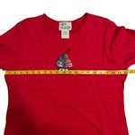 Quacker Factory  American Flag Sail Boat T-Shirt Red Size Small‎ Sequin July 4th Photo 4