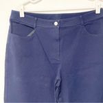 St. John  Size 12  Demin Jeans Navy Blue High Rise Straight Leg Denim Photo 1