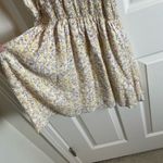 Fate woman’s mini Yellow purple patterned dress size small Gold Photo 7