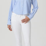 Paige  Women's Cream Skinny Jeans Photo 0