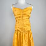 Farm Rio NWOT  Gathered Drop Waist Maxi Dress Size L Orange Cotton Photo 4