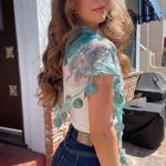 Beautiful blue head scarf Photo 5