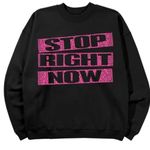 SPICE GIRLS Stop Lyrics Sweatshirt Size Small New with Tag MSRP $55 Pink Photo 0