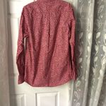 Uniqlo floral print button down shirt, long sleeves, 100% cotton, size medium Photo 8