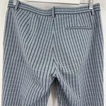 Theory Treeca 4 Blue Check Screen Viscose Trouser Dress Pants Women's Size 6 Photo 5