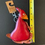 Source Unknown Australia Handmade Leather Kangaroo Coin PurseKeychain w/zipper pouch Or… Photo 4