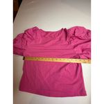 New Day Womens Top Size Small Pink Puff Short Sleeve Crew Neck T Photo 2