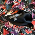 Julia Jordan Puff Sleeve Midi Dress Colorful Floral High Neck Size 4 Women's Photo 13