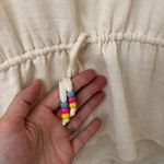 Amanda Uprichard Embroidered Fringe Shirt Top Size S Hippie Ivory Boho Festival Photo 3