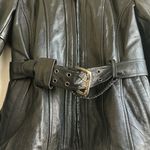 First Gear Leather Moto Jacket Black Size M Photo 5