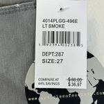 Articles of Society NWT Carly Jeans Womens 27 Gray Crop Skinny Raw Hem Stretch Photo 5