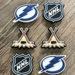 Crocs Tampa Bay Lightning NHL Hockey Croc Charms Jibbitz Photo 0