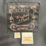 J.Crew Washed & Aged Utility Jacket Black Cotton Field Coat Women’s Size Small Photo 7