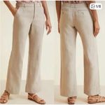Garnet Hill  100% Linen Straight Leg Pants Size 8 Photo 1
