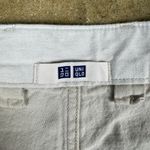 Uniqlo Carpenter Pants Women's Small Beige Cotton Linen Trouser Utility Workwear Photo 9