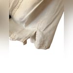 Liz Claiborne Vintage 100% Linen Cream Lagenlook Blouse Women's Medium *flaw Photo 4