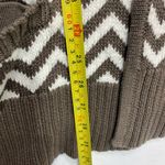 Chico's Chevron Nadja Taupe & White Sweater Vest by Chico’s Size 2 (US 12/L) Photo 7