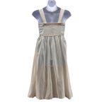 Uniqlo  Linen Midi Dress Cream Medium Photo 1