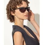 Bottega Veneta Round Sunglasses in Black & Grey New Womens Sunnies BV1348S-001 Photo 11