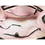 Dooney & Bourke  Womens Brown Croco Embossed Leather Double Strap Tassel Bag Photo 5