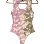 Hudson Jeans NEW Hudson Tie Dye Sleeveless Colorblock Bodysuit SMALL Photo 2