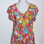 Haptics Colorful Floral Print Midi Dress Size Medium NWOT Wedding Guest Dress Pink Photo 2