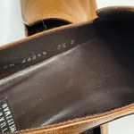 Stuart Weitzman Tan Leather Loafers Block Heel Shoes S-446 Sz 7.5 Photo 6
