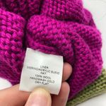 Old Sun Knits Pink VIP Stripe Wool Knit Pompom Beanie Adult OS Ski Snowboard Photo 7