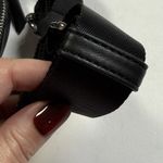 DKNY NWT  Gigi Flight Crossbody Bag Double Zip Black Nylon Monogram Purse 9x6.5x3 Photo 7