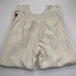 Champion Reverse Weave Jogger Sweat Pant Chalk White Old English Varsity Size M Photo 4