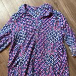 Lilly Pulitzer Blue & Pink Pineapple Print Collared Shirtdress Size XS NWOT Photo 3