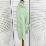 Maeve  By Anthropologie‎ Tie Front Button Down Blouse Shirt Mint Green Small Photo 3