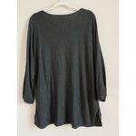 Chico's Chico’s Sweater Pearl Detail Embellished Gray Long Sleeve Career Top Size 3 XL Photo 1