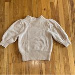 Free People 3/4 Sleeve Mock Neck Sweater Pale Pink Small Photo 3