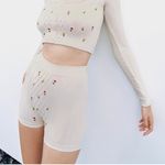 ZARA SEAMLESS EMBROIDERED SHORTS Photo 1