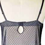 INNER SECRETS Sexy Black Lace Teddy Slip Lingerie Chamise Babydoll Womens LARGE Photo 3