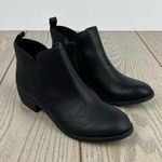 Sun + Stone Women's Cadee Ankle Booties 6.5 Black Faux Leather $50 Photo 0