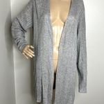 Soft Surroundings Gray Knit Open Cardigan Sweater Photo 7