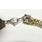 Source Unknown Vintage 60's Panther Link Gold/Silver Tone Chain 6.5" Unisex Casual Bracelet Photo 2