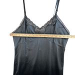Adonna JCPenney Black Nylon Lace Slip Dress Vtg Lingerie Sz 38 M Y2K Whimsygoth Photo 4