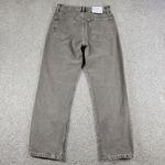ZARA The Straight Cropped Womens Jeans US 4 / EU 36 Khaki Med Wash Mid Rise New Photo 1