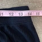 Michael Lauren Womens Ribbed Knit Elastic Waistband Wide Leg Pants Black Size Sm Photo 7