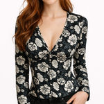 Nasty Gal Nothing Bud Flowers Button down Blouse Photo 0