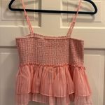 BB Dakota Pink Ruffle Top  Photo 1