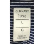 Old Navy Luxe Women's Striped Tunic Top - Blue and White - Size L Photo 2