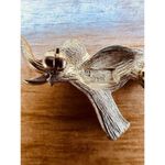 Trifari Vintage  Gold Tone Red Rhinestone Elephant‎ Pin Brooch Animal Signed Photo 4