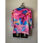 Allison Daley pink and blue stretched blouse XL Photo 2