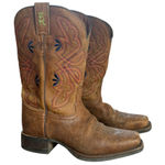 Tony Lama  Aquilla 3R2202L Brown Square Toe 11" Cowboy Western Boots Womens 6.5 Photo 0